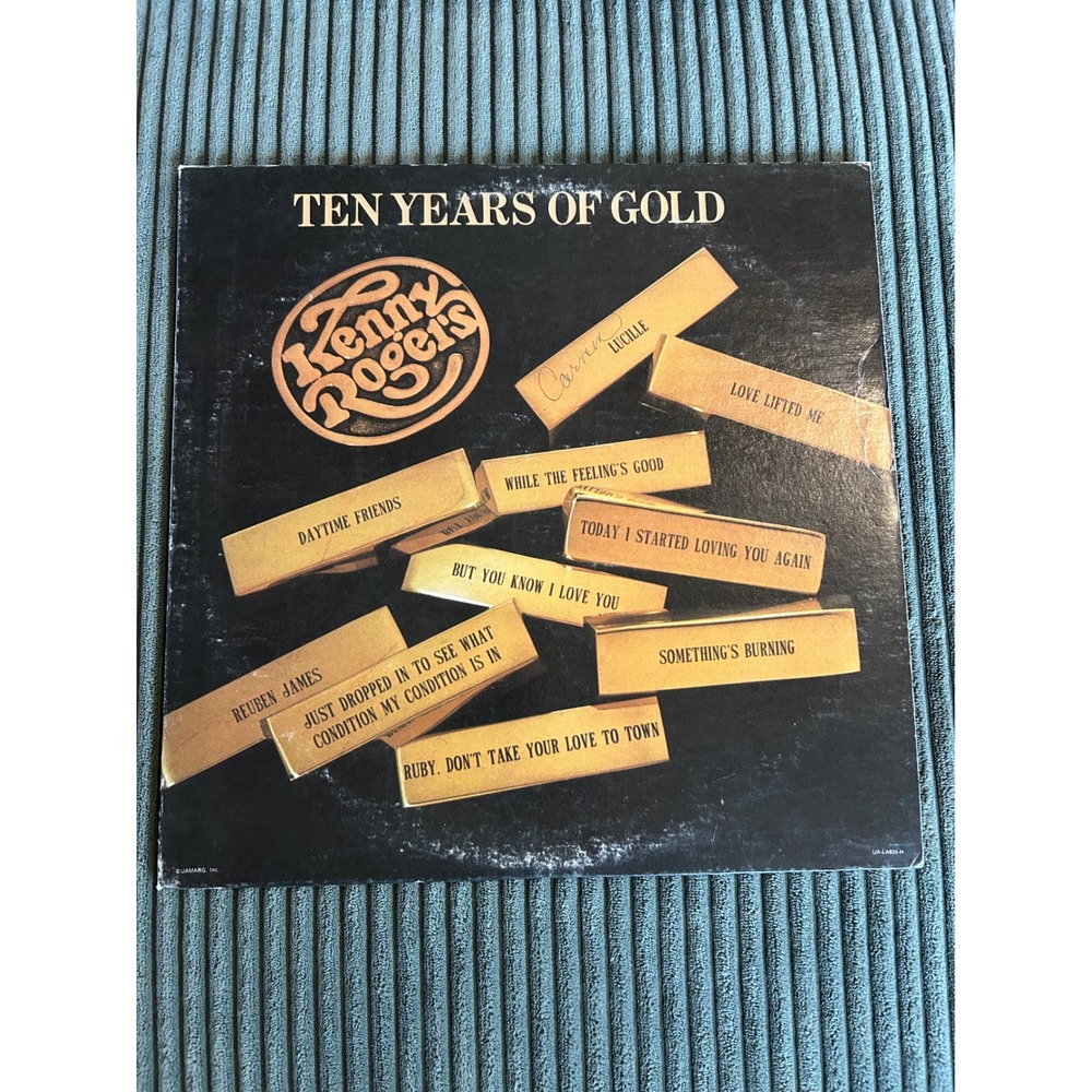 Kenny‎ Rogers Ten Years of Gold Vinyl LP Record Album Vintage Country Music